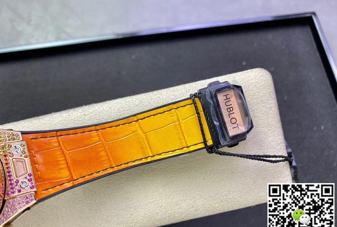 Hublot BIG BANG Unico 411.OX.9910.LR.0999 ZF Factory 1:1 Best Edition Replica Watch Rainbow Diamond Case
